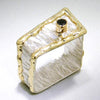14K Gold & Crystalline Silver Black Diamond Ring - 13494-Shelli Kahl-Renee Taylor Gallery