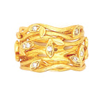 Marika 14k Gold & Diamond Ring - M145-Marika-Renee Taylor Gallery