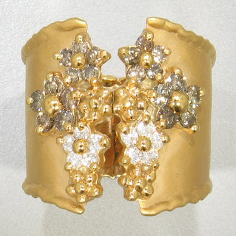 14K Gold & White/Brown Diamond Ring - M3133-Marika-Renee Taylor Gallery