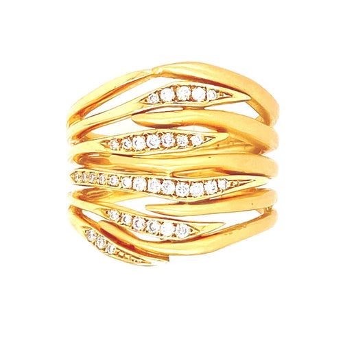 Marika 14k Gold & Diamond Ring - M146-Marika-Renee Taylor Gallery