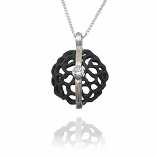 Shadow Dome Small Circle Diamond Pendant - 40 P 8-3-1 GS-Sarah Graham-Renee Taylor Gallery