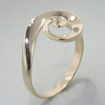 14k Yellow Gold & Diamond Ring - 837TDK-Y-Leon Israel Designs-Renee Taylor Gallery