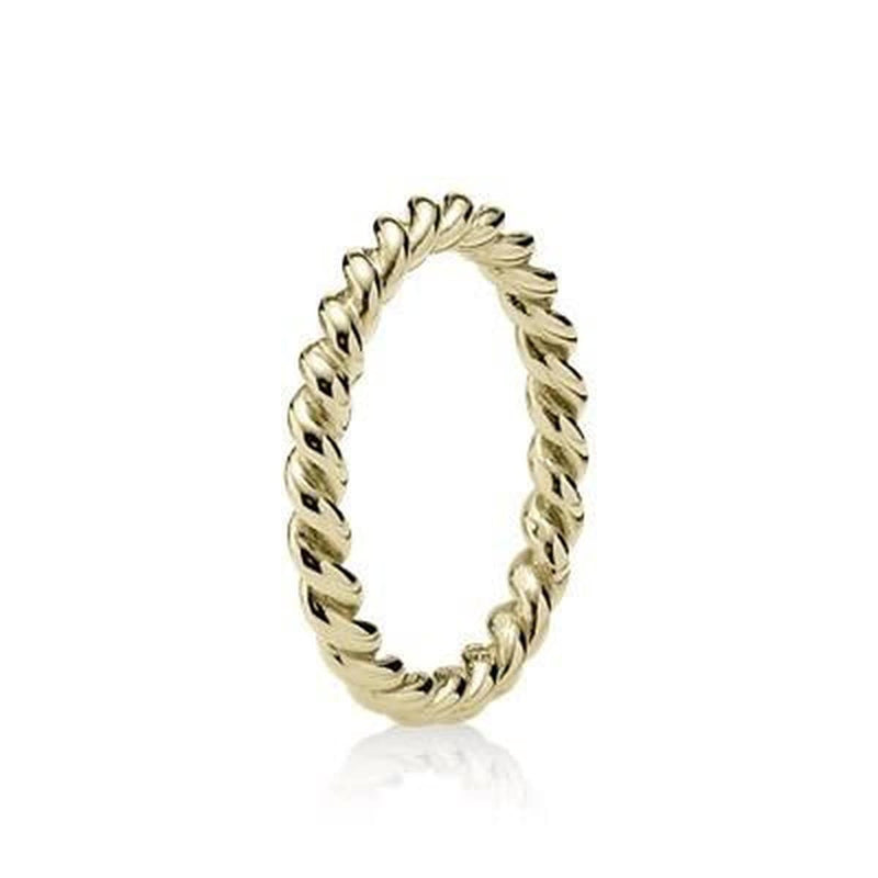 Twist 14K Gold Ring - 150140-Pandora-Renee Taylor Gallery