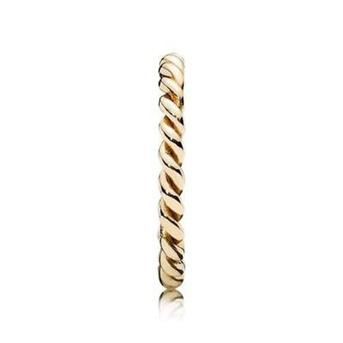 Twist 14K Gold Ring - 150140-Pandora-Renee Taylor Gallery