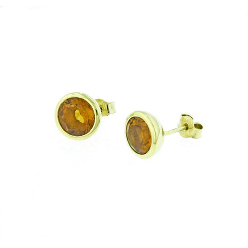 Yellow Gold Plated Sterling Silver Citrine Earrings - 02/03322-CIT-Y-Breuning-Renee Taylor Gallery