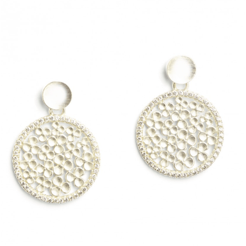 Leilana Zirconia Earrings - 15524154-Bernd Wolf-Renee Taylor Gallery