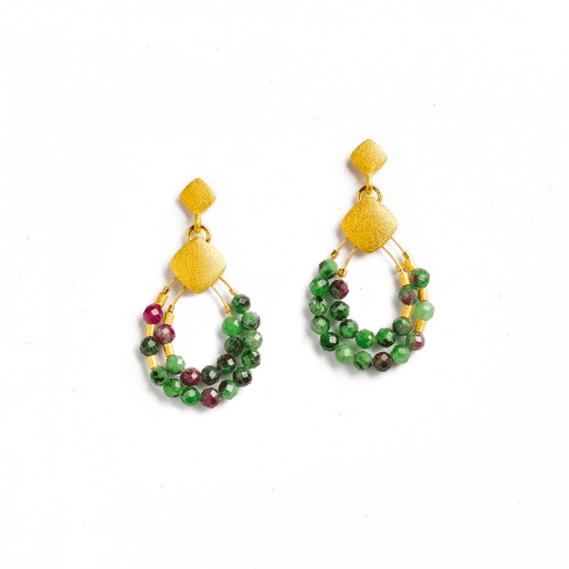 Climini Ruby Zoisite Earrings - 15574086-Bernd Wolf-Renee Taylor Gallery