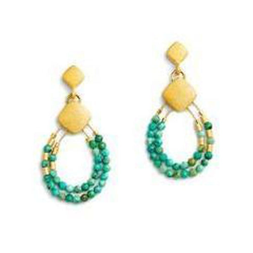Climini Turquoise Earrings - 15574256-Bernd Wolf-Renee Taylor Gallery