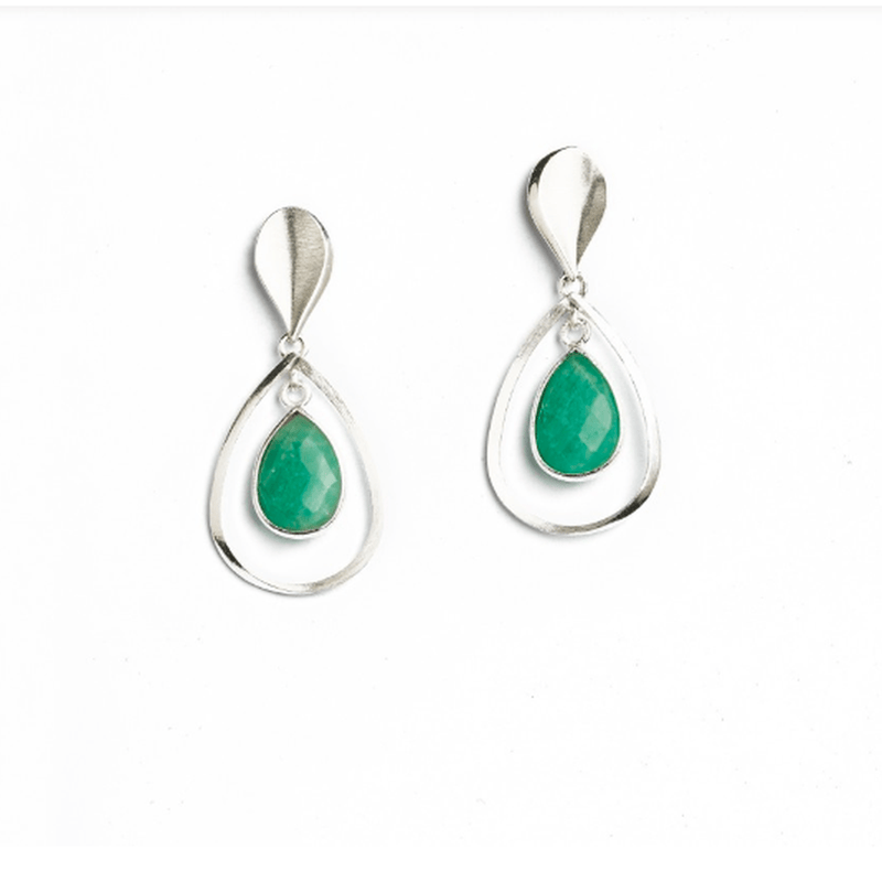 Sequanni Amazonite Earrings - 15703404-Bernd Wolf-Renee Taylor Gallery