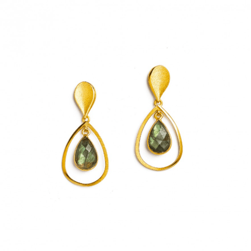 Sequanni Labradorite Earrings - 15703616-Bernd Wolf-Renee Taylor Gallery