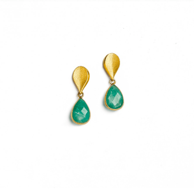 Sequini Amazonite Earrings - 15707406-Bernd Wolf-Renee Taylor Gallery