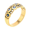 18K Candy Blue Mix Sapphire & Diamond Dome Ring - R-122S-Alex Sepkus-Renee Taylor Gallery