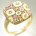 18K Soft Mosaic Sapphire & Diamond Ring - R-138S-Alex Sepkus-Renee Taylor Gallery