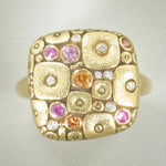 18K Soft Mosaic Sapphire & Diamond Ring - R-138S-Alex Sepkus-Renee Taylor Gallery