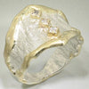 14K Gold & Crystalline Silver Diamond Ring - 17703-Shelli Kahl-Renee Taylor Gallery
