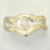 14K Gold & Crystalline Silver Diamond Ring - 17714-Shelli Kahl-Renee Taylor Gallery