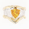 14K Gold & Crystalline Silver Citrine Ring - 18021-Shelli Kahl-Renee Taylor Gallery