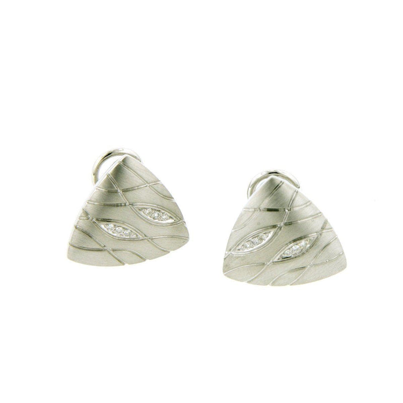Sterling Silver Diamond Earrings - 01/83662-Breuning-Renee Taylor Gallery