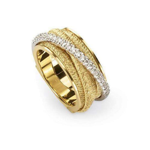 18K Cairo 5 Strand Diamond Ring - AG318 B YW-Marco Bicego-Renee Taylor Gallery