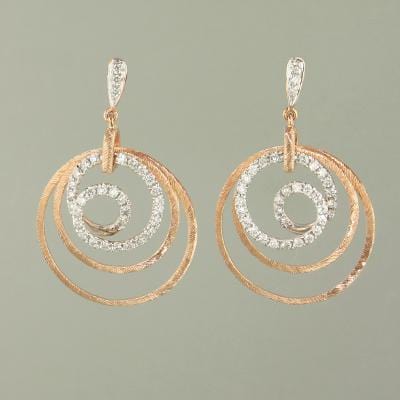 18K Yellow Gold & Diamond Earrings - E0554-YG-18K-Paramount Gems-Renee Taylor Gallery