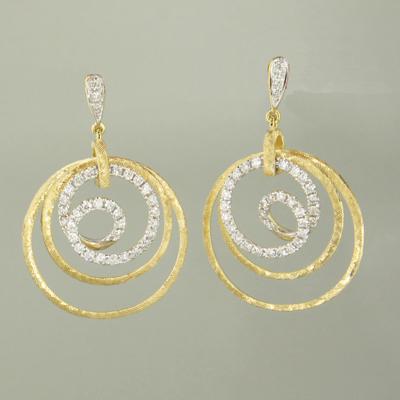 18k Gold & Diamond Earrings - E0554-Paramount-Renee Taylor Gallery