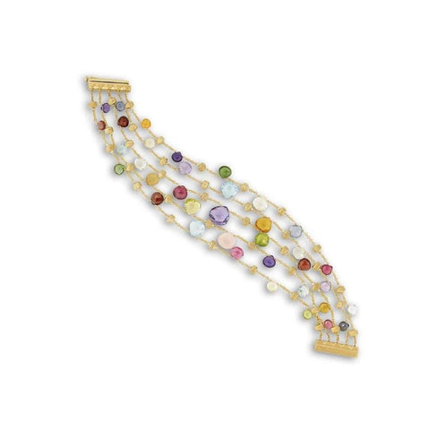 18K Paradise Mixed Gemstone Bracelet - BB2010 MIX01 Y-Marco Bicego-Renee Taylor Gallery