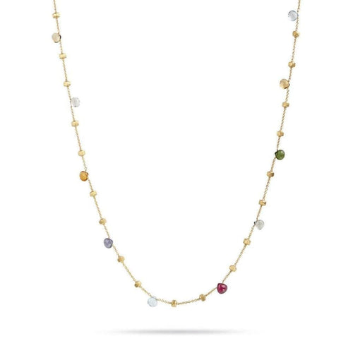 18K Paradise Mixed Gemstone Necklace - CB1199 MIX01 Y 36"-Marco Bicego-Renee Taylor Gallery