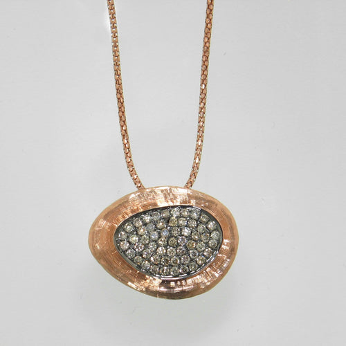 18k Rose Gold & Brown Diamond Pendant - 581PD-RG-br-Paramount-Renee Taylor Gallery