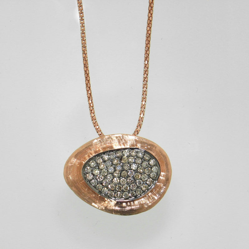 18k Rose Gold & Brown Diamond Pendant - 581PD-RG-br-Jayne New York-Renee Taylor Gallery