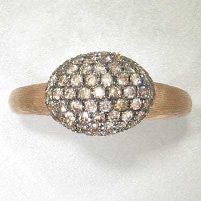 18k Rose Gold & Brown Diamond Ring - 500H-RG-br-Jayne New York-Renee Taylor Gallery