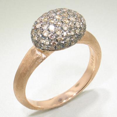 18k Rose Gold & Brown Diamond Ring - 500H-RG-br-Paramount-Renee Taylor Gallery