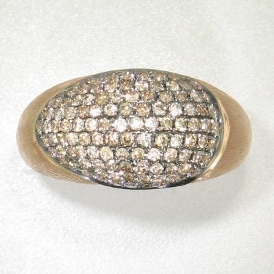 18k Rose Gold & Brown Diamond Ring - 502H-RG-br-Paramount-Renee Taylor Gallery