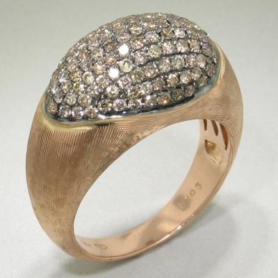 18k Rose Gold & Brown Diamond Ring - 502H-RG-br-Jayne New York-Renee Taylor Gallery