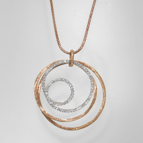 18k Rose Gold & Diamond Pendant - 987PD-RG-Paramount-Renee Taylor Gallery