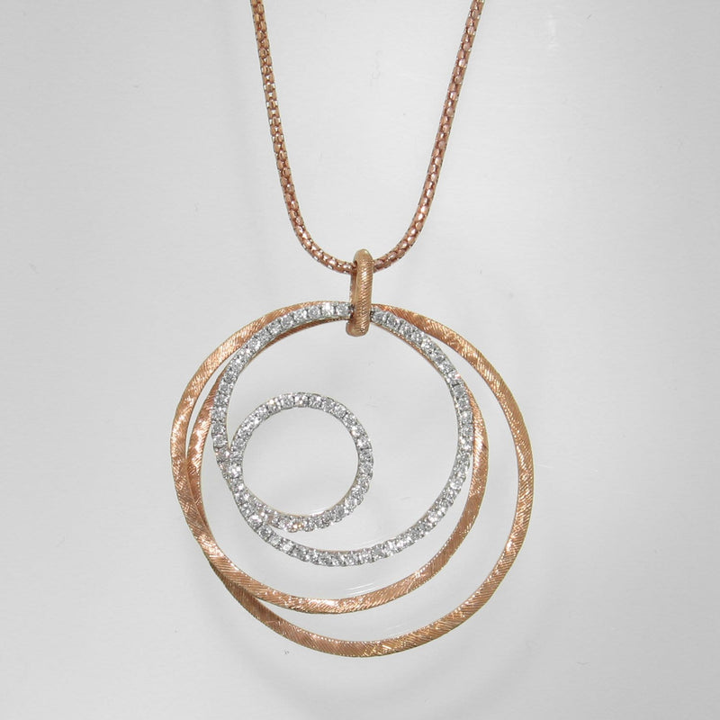 18k Rose Gold & Diamond Pendant - 987PD-RG-Jayne New York-Renee Taylor Gallery