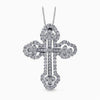 18K White Gold Cross Round Diamonds Pendant - LP4075-S-W-Simon G.-Renee Taylor Gallery