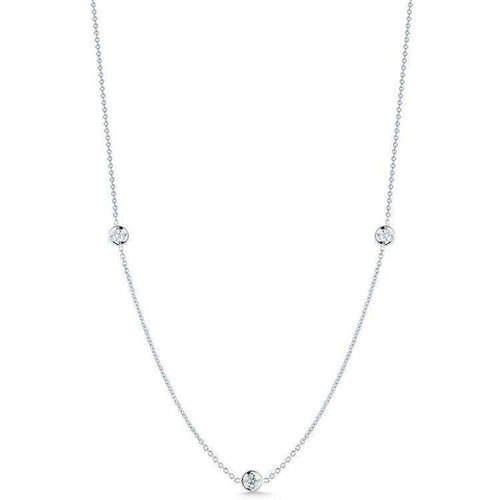 18k White Gold & Diamond Necklace - 001317AWCHD0-Roberto Coin-Renee Taylor Gallery
