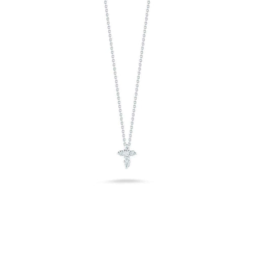 18k White Gold & Diamond Cross Necklace - 001883AWCHX0-Roberto Coin-Renee Taylor Gallery