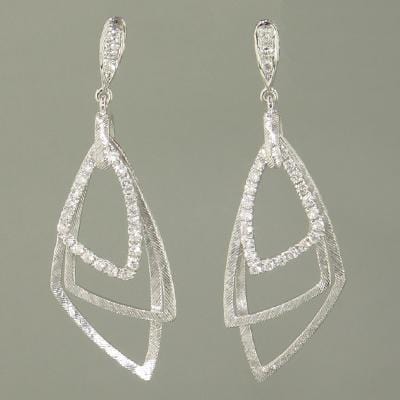 18k White Gold & Diamond Earrings - E0557-WG-Paramount-Renee Taylor Gallery