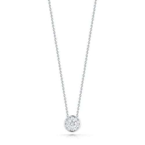 18k White Gold & Diamond Necklace - 518150AWCHX0-Roberto Coin-Renee Taylor Gallery