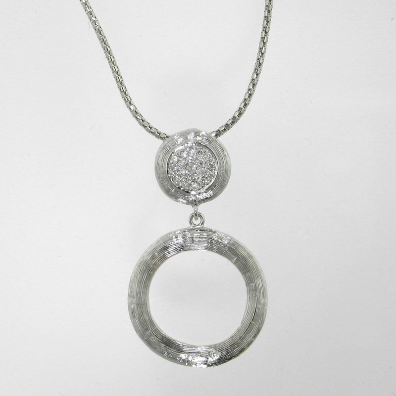 18k White Gold & Diamond Pendant - 560PD-WG-Jayne New York-Renee Taylor Gallery
