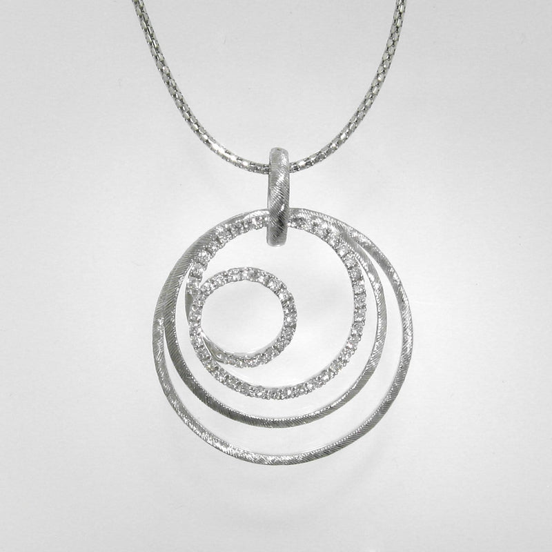 18k White Gold & Diamond Pendant - 981PD-WG-Paramount Gems-Renee Taylor Gallery