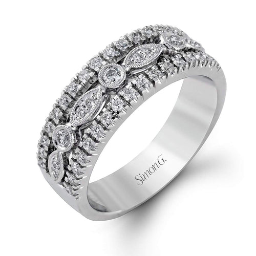 18K White Gold Fashion Paisley Band Ring - MR1174-W-Simon G.-Renee Taylor Gallery