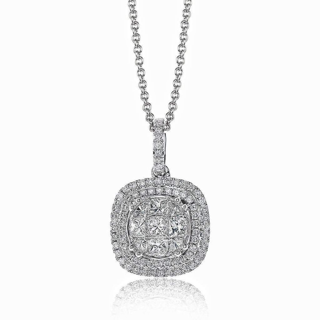 18K White Gold Diamond Pendant - MP1797-W-Simon G.-Renee Taylor Gallery