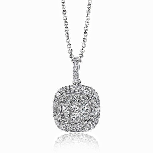 18K White Gold Diamond Pendant - MP1797-W-Simon G.-Renee Taylor Gallery