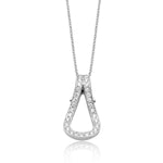 18K White Gold Round Diamonds Pendant - NP174-W-Simon G.-Renee Taylor Gallery