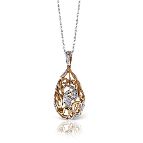 18K White & Rose Gold Fashion Simon's Pendant - MP1676-WR-Simon G.-Renee Taylor Gallery