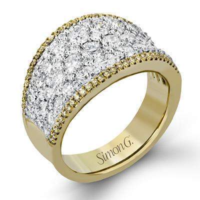 18k White & Yellow Gold Diamond Band Ring - MR2619-YW-Simon G.-Renee Taylor Gallery