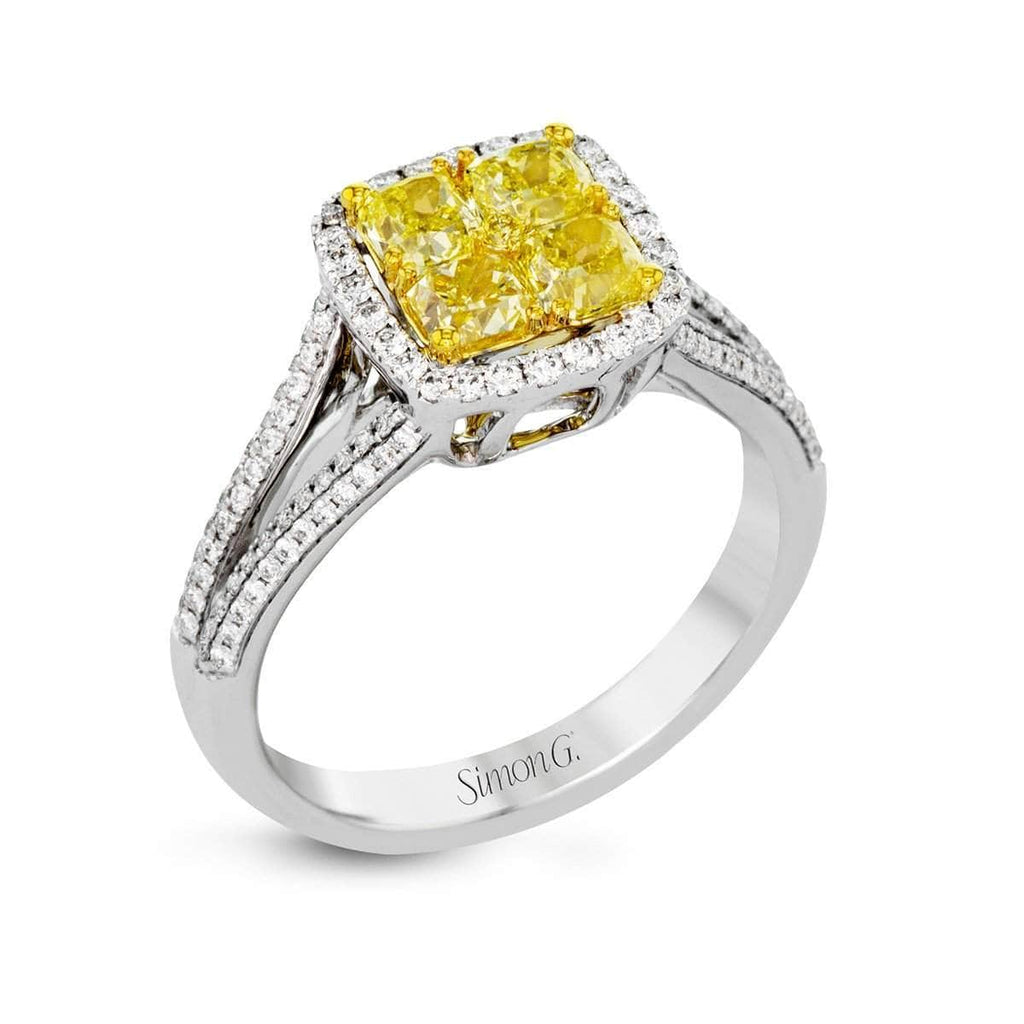 18K White, Yellow & Rose Gold Right Hand Ring - LP2287-A-WYR-Simon G.-Renee Taylor Gallery