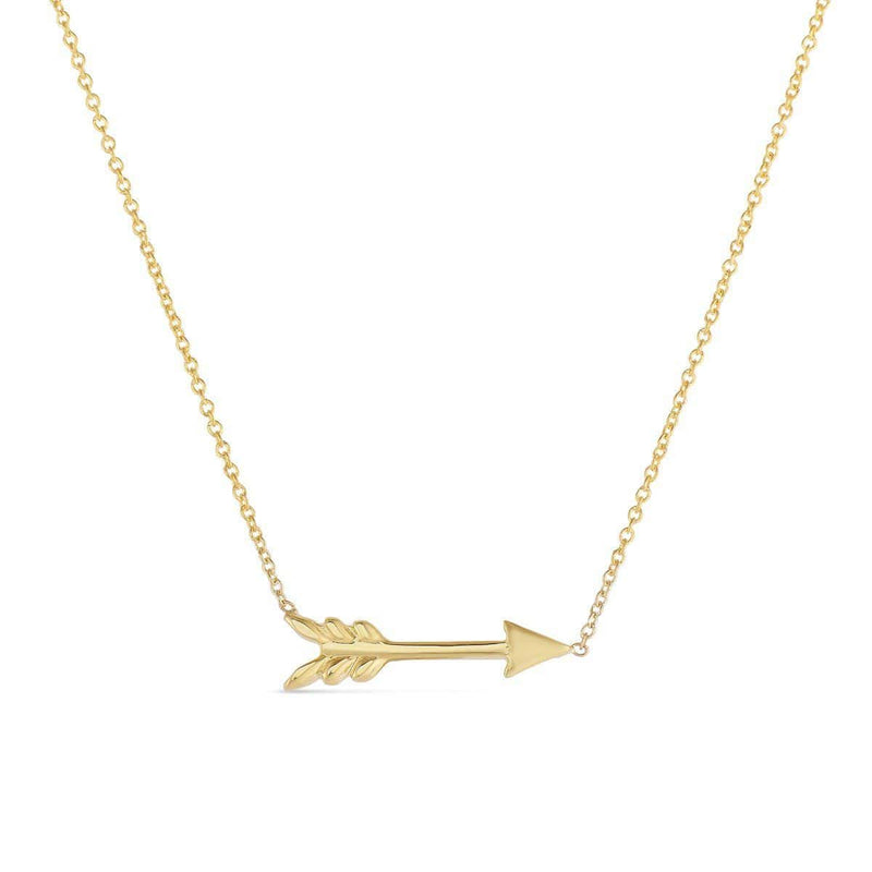 18k Yellow Gold Arrow Necklace - 000047AYCH00-Roberto Coin-Renee Taylor Gallery